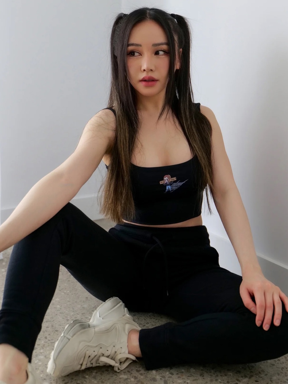 Chloe Ting Black Joggers